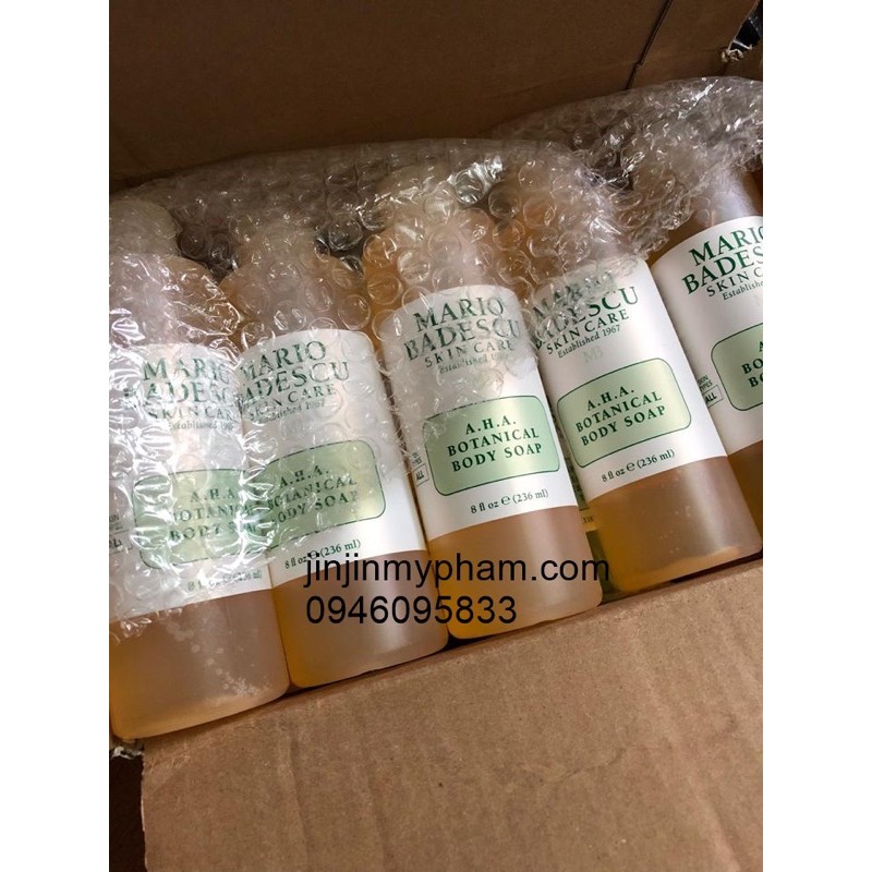 Sữa tắm cho mụn lưng mario badescu