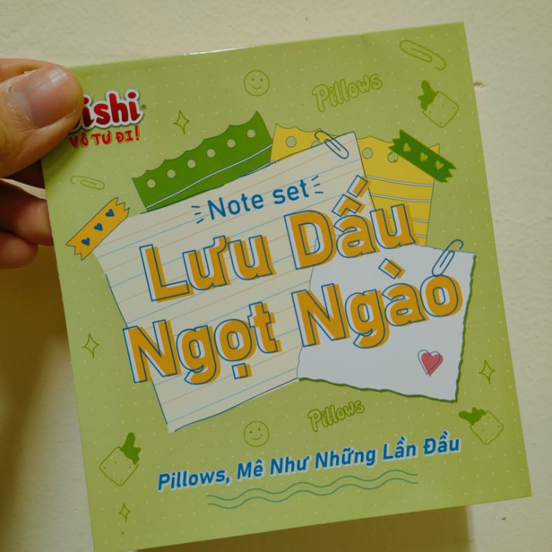 (1k duy nhất hnay) Combo 3 tờ Note Lưu dấu ngọt ngào Oishi dễ thương