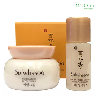 Set Sulwhasoo - tinh chất serum nhân sâm Sulwhasoo 4ml và Kem dưỡng tinh chất hạt mơ Sulwhasoo 5m