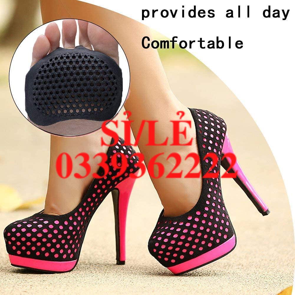 Cặp đệm silicon mềm lót giày cao gót chống trượt giảm đau chân tiện lợi dành cho nữ