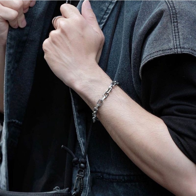 Vòng tay Olympus Chain V3 - Tặng kèm nhẫn Chain- Thép Titan KHÔNG GỈ | Bảo hành trọn đời