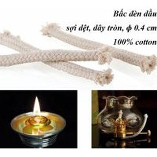 1 cuộn tim đèn - bấc đèn thắp dầu - dây dẫn dầu