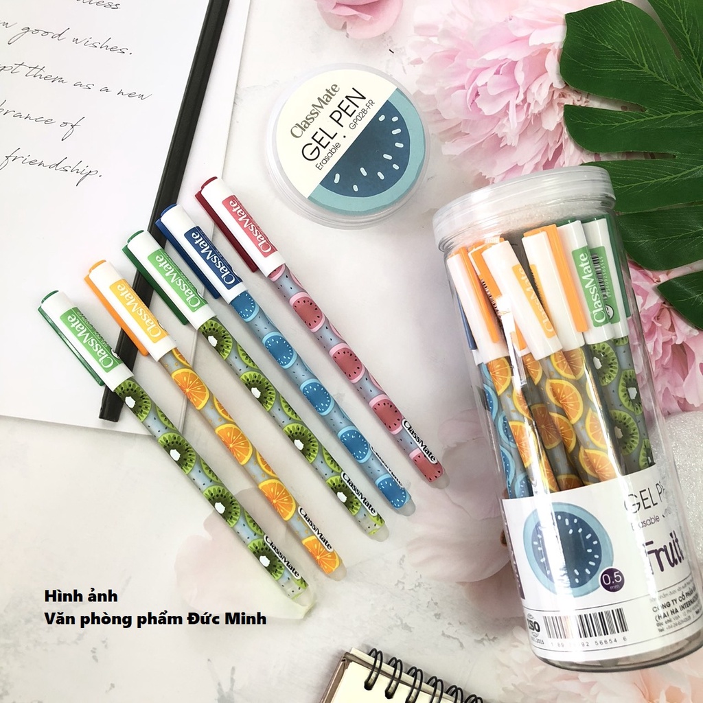 Bút gel xóa được Classmate GP02FR - đầu ngòi 0.5, viết trơn đều không tắc mực - vpp Quế Anh