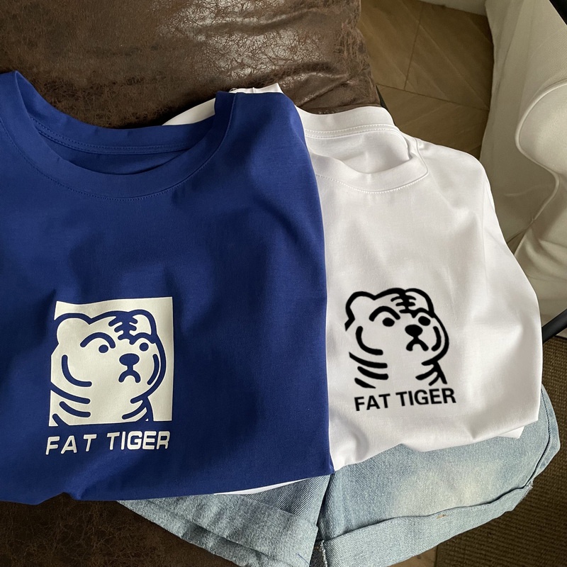 Áo thun HIIXIIVI 100% cotton tay ngắn cổ tròn in hình phong cách Hàn Quốc thời trang mùa hè 2022 cho nữ
