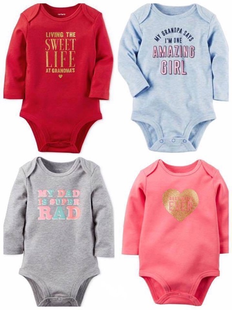 Body Carter dài tay cho bé trai bé gái