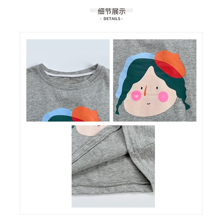 [Babycat] Hàng Có Sẵn Áo Thun Cotton Sát Nách Mỏng Mùa Hè Cỡ Nhỏ / Trung Bình Phong Cách Nhật Bản / Hàn Quốc Cho Bé Gái