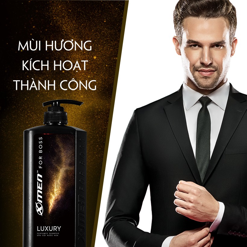 Dầu gội nước hoa X-Men For Boss Luxury 650g- NPP AN NHIÊN