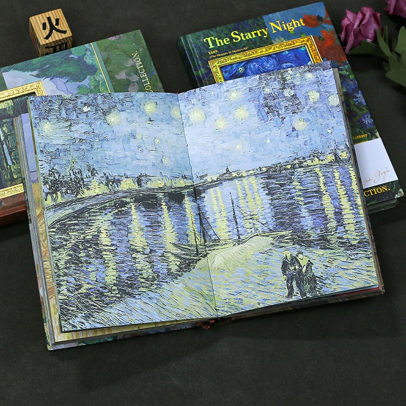 Sổ Tay Ghi Chú Họa Tiết Tranh Vẽ Van Gogh