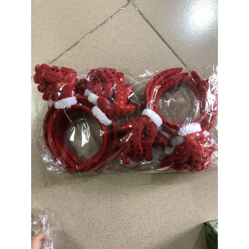 Bờm noel, bờm tuần lộc đáng yêu cho bé gái