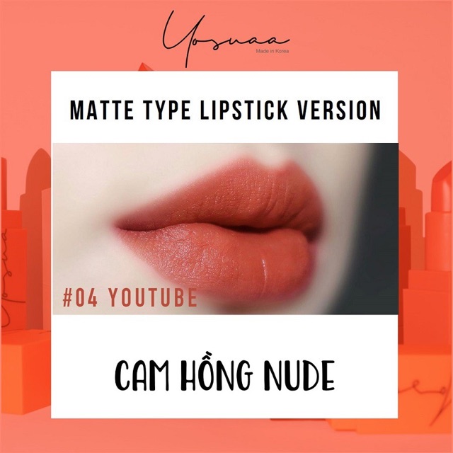 Son Lì Hot Trend Yosuaa - Matte Lipstick - Son Môi Hàn Quốc