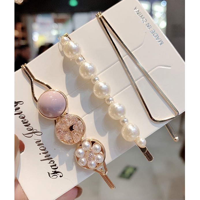 Bộ Kẹp Tóc Đính Đá Xinh