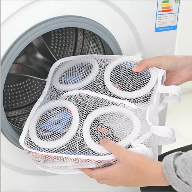 Combo 2 Túi Giặt Giày Và Đồ Lót Siêu Bền Dạng Lưới Chống Sốc Cho Lồng Máy Giặt - Smarthome GG