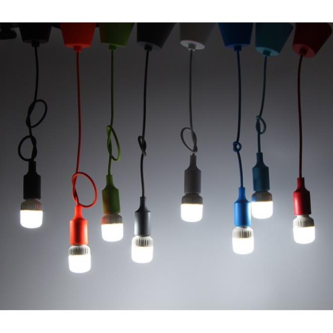 Bộ 8 dây đèn thả trang trí bóng led búp trụ 5w