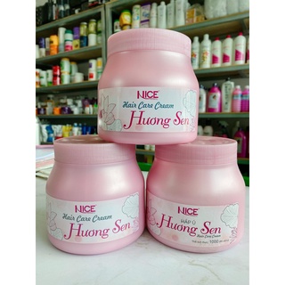 Hấp ủ Sen Nice 1000ml suôn mượt,giữ nếp tóc