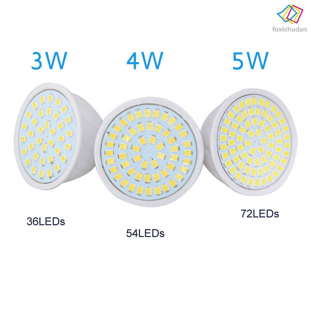 Đèn LED GU10 MR16 E27 3W 4W 5W 2835 SMD 36 / 54 / 72 bóng 110V 220V