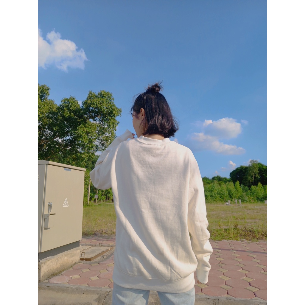 Áo Sweater in chữ Dreww , Chất liệu Chân cua cotton 100% cao cấp Loại 1, 4 màu