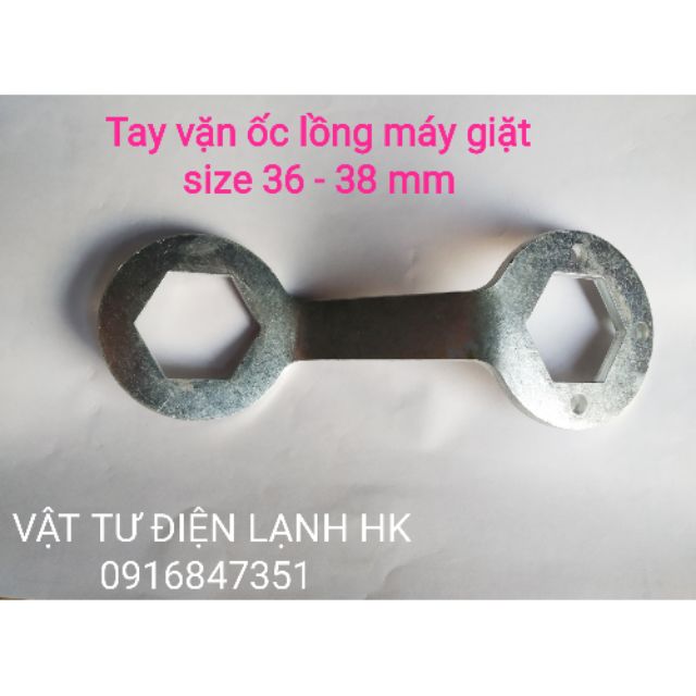 TAY VẶN ỐC LỒNG MÁY GIẶT - TRÒNG MỞ THÁO TÁN SIZE 36-38mm