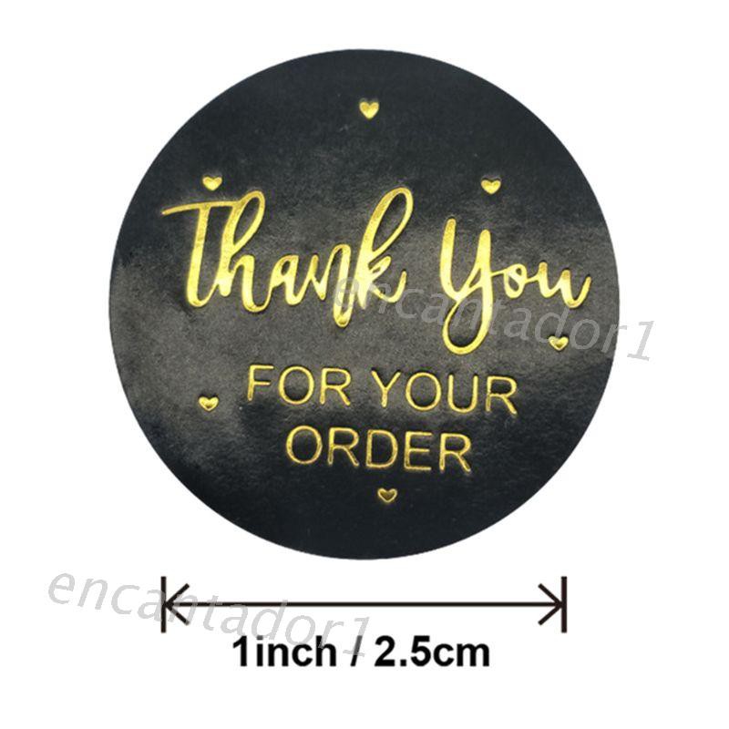 500 Miếng Dán Chữ Thank You For Your Order Trang Trí Đám Cưới