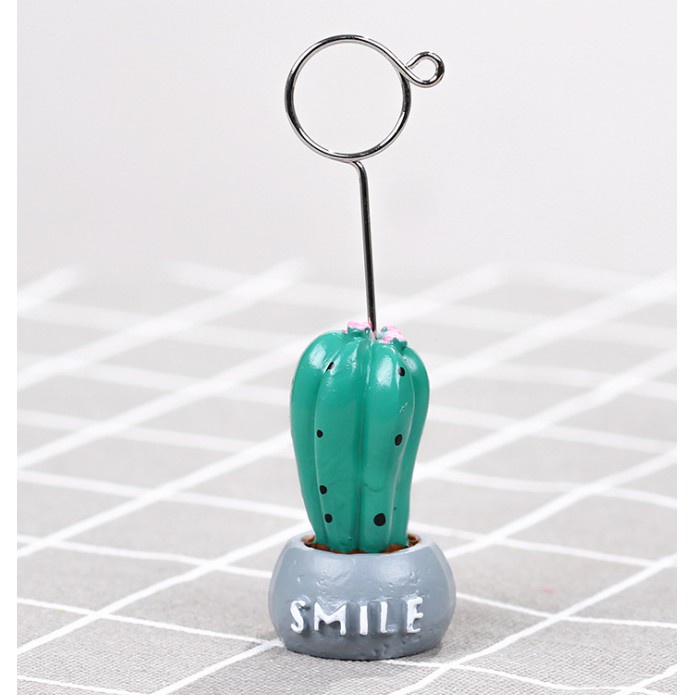 Kẹp Giữ Ảnh Giấy Note Xương Rồng Mini Siêu Dễ Thương