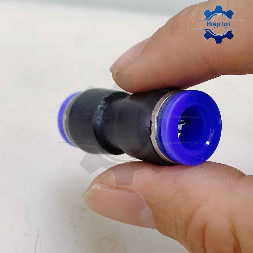 Nối hai đầu ống khí nén PU - khí nén nối thẳng phun sương PU - đầu nối ống hơi - cút nối hơi