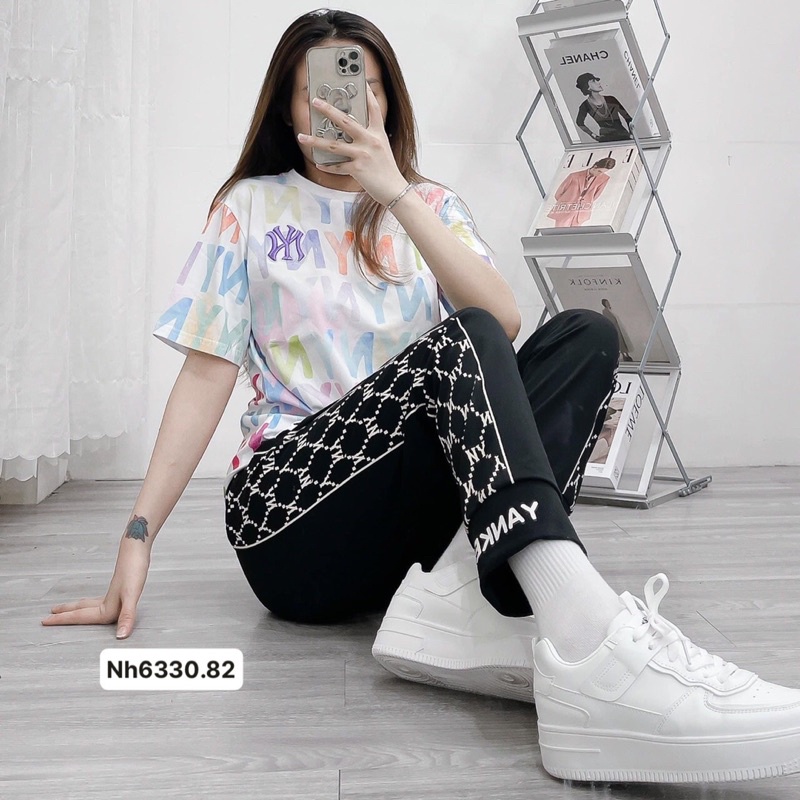 Áo Thun tay lỡ rộng, cổ tròn, Free Size cho Nữ hoặc Unisex, mặc nhóm NY MBL, đi biển, đi chơi coton co giãn bốn chiều