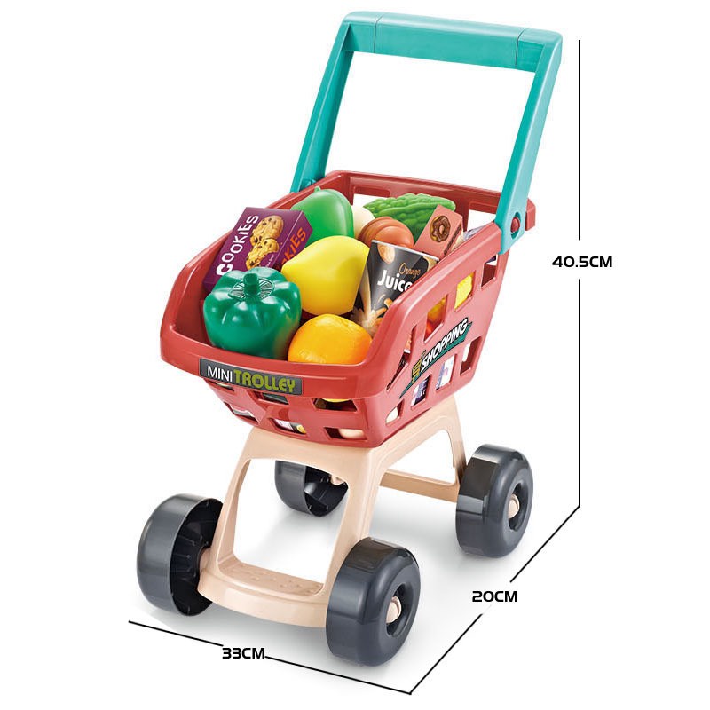 Đồ chơi siêu thị HOME SUPERMARKET loại cao cấp kích thước lớn 48 chi tiết cho trẻ em sáng tạo nhập vai