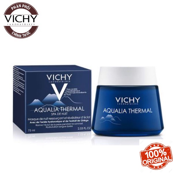 Mặt Nạ Ngủ Dưỡng Ẩm Sáng Da Vichy Aqualia Thermal Night Spa Sleeping Mask 75ml