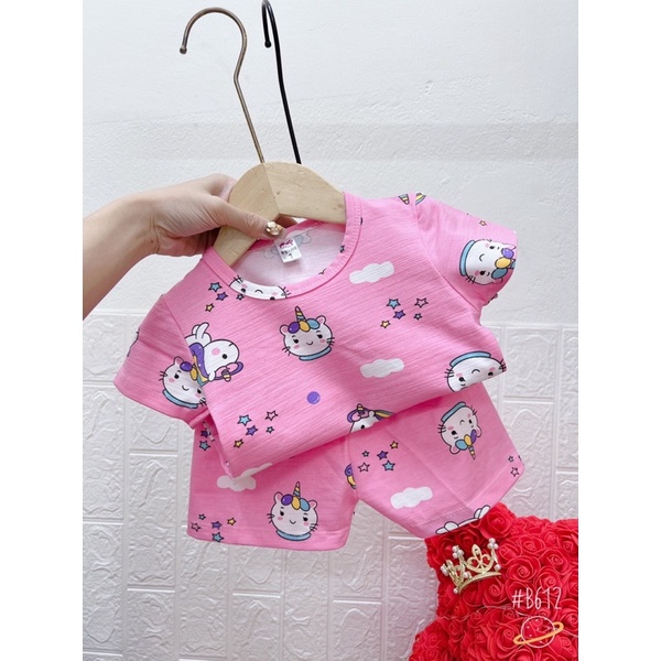 Bộ cộc tay hè hàng xuất cho bé trai bé gái
