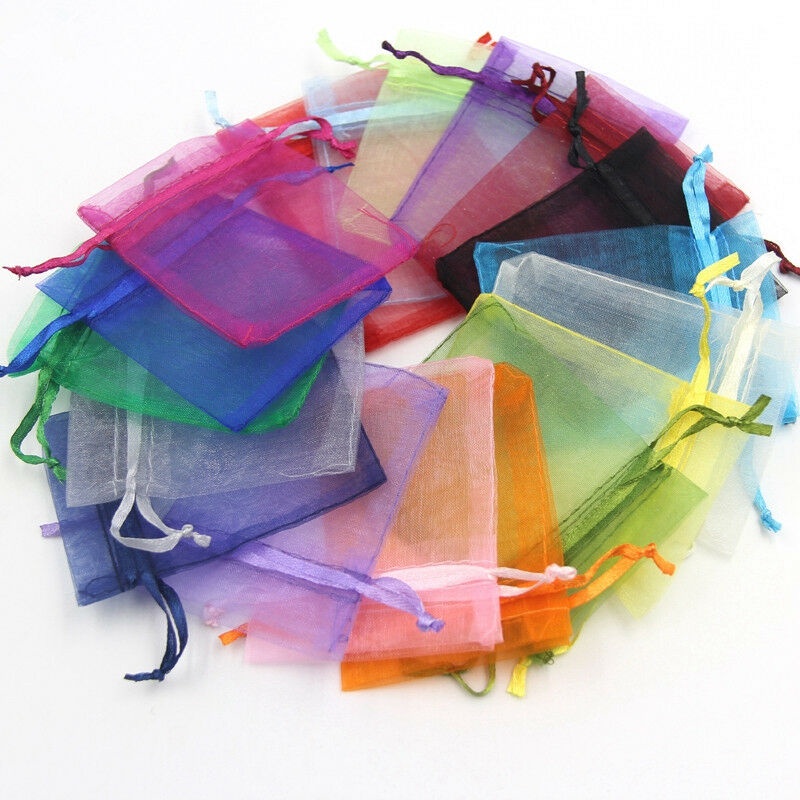 Set 100 Túi Lưới Rút Dây Đựng Quà Cho Tiệc Cưới