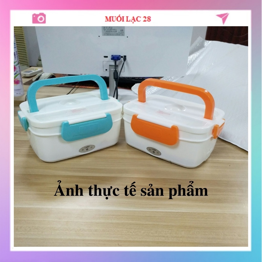 Cặp lồng giữ nhiệt cắm điện ủ cơm 3 ngăn - hộp cơm văn phòng cà mèn cắm điện inox hâm nóng MUL29