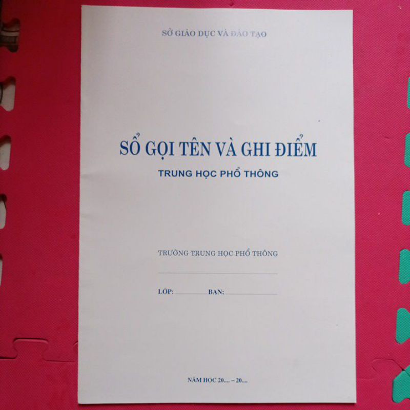 Sổ gọi tên và ghi điểm trung học phổ thông (5 quyển)