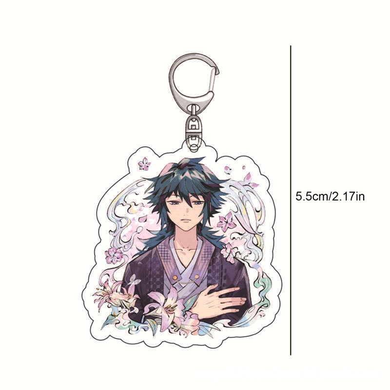 Móc Khóa Nhựa Acrylic Hình Nhân Vật Hoạt Hình Anime Demon Slayer