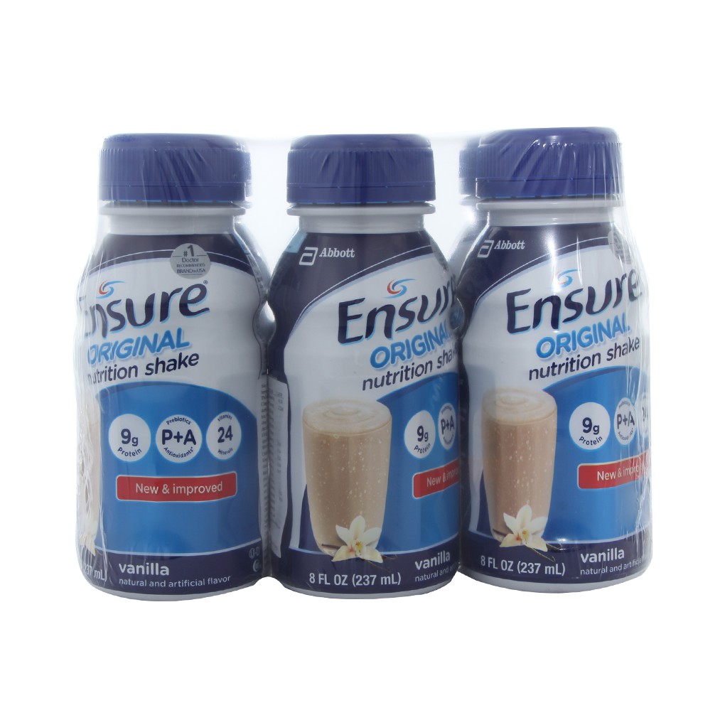 Sữa Ensure Original nước hương Vani 237ml (6 chai)