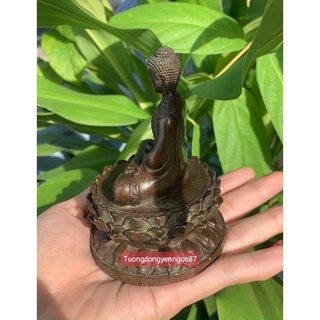 Tượng đồng phật bổn sư thích ca (cao 10 cm )