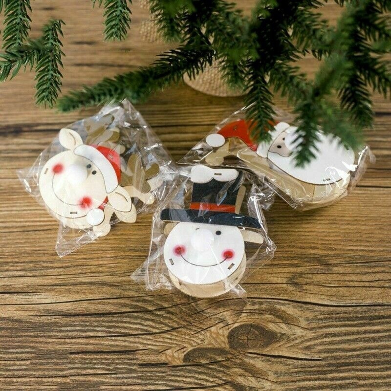 Dây đèn LED treo hình ông già Noel trang trí cây