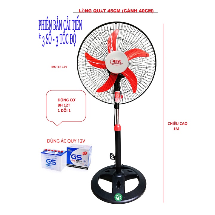 QUẠT BÌNH 12V - KO KÈM BÌNH