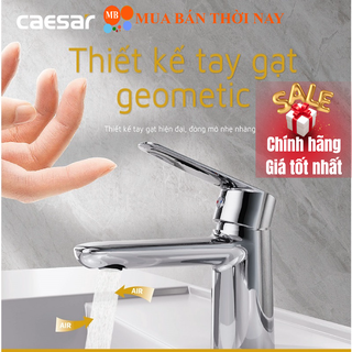 Vòi chậu lavabo nóng lạnh caesar b380cp- xả ty b380cu- xả nhấn