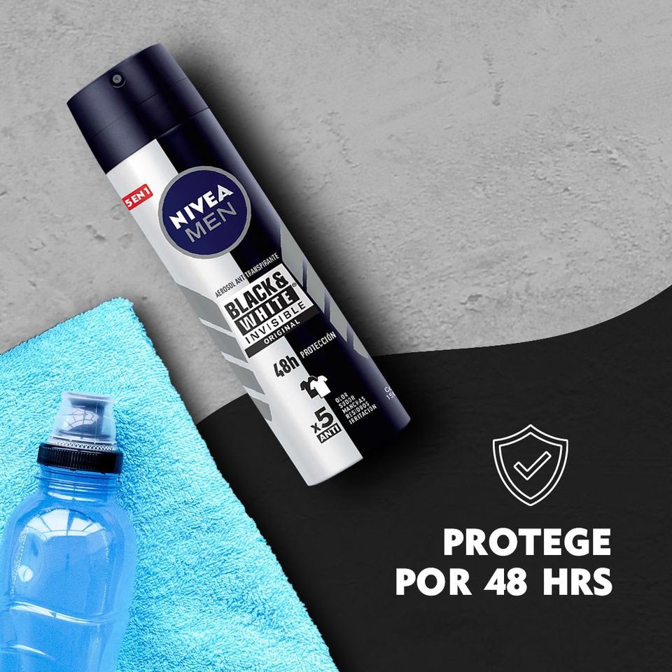 [Nivea - New] Xịt Khử Mùi Nivea Black &amp; White Cho Nam 150ml