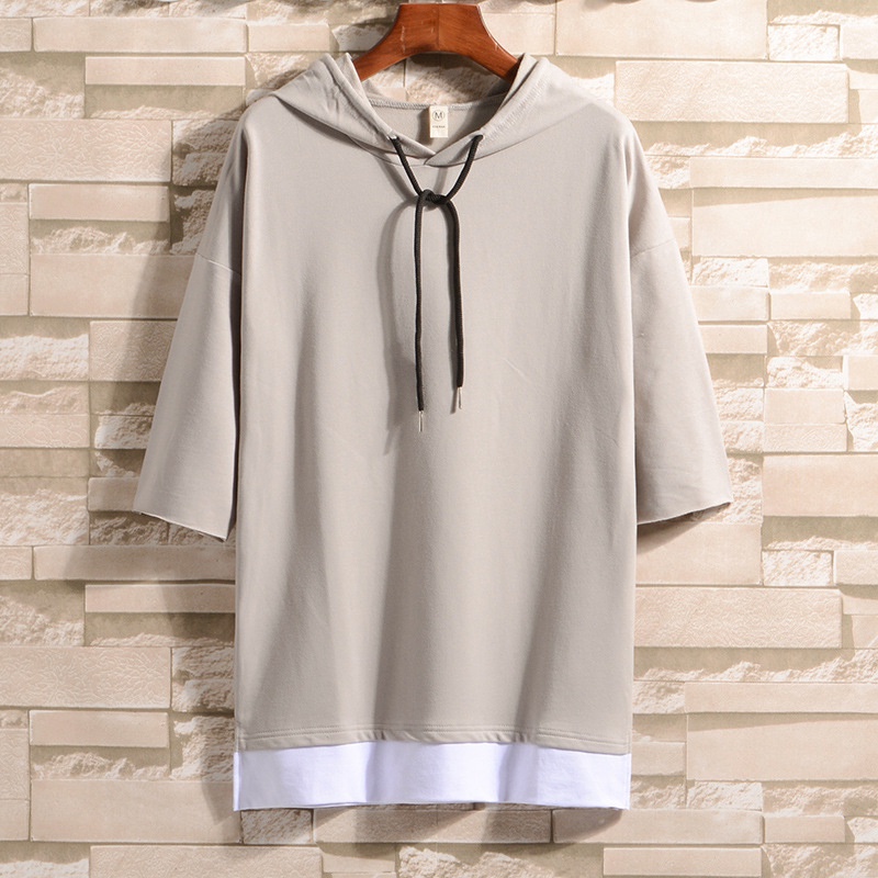 Áo Hoodie Ngắn Tay Phong Cách Hàn Quốc Thời Trang Mùa Hè Mới Dành Cho Nam