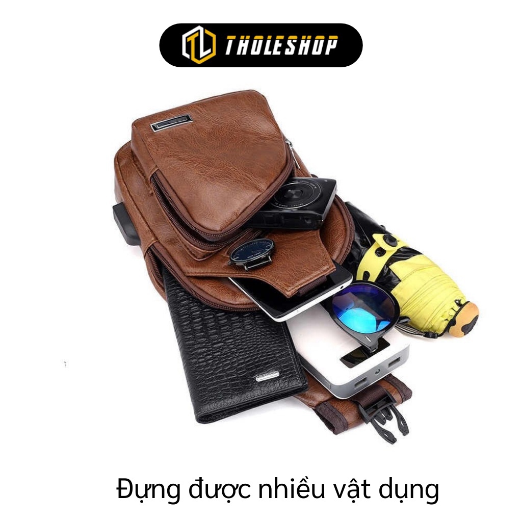 Túi Bao Tử GIGAHOME Túi Bao Tử Đeo Chéo Nam Bằng Da Cao Cấp Nhiều Ngăn 6977