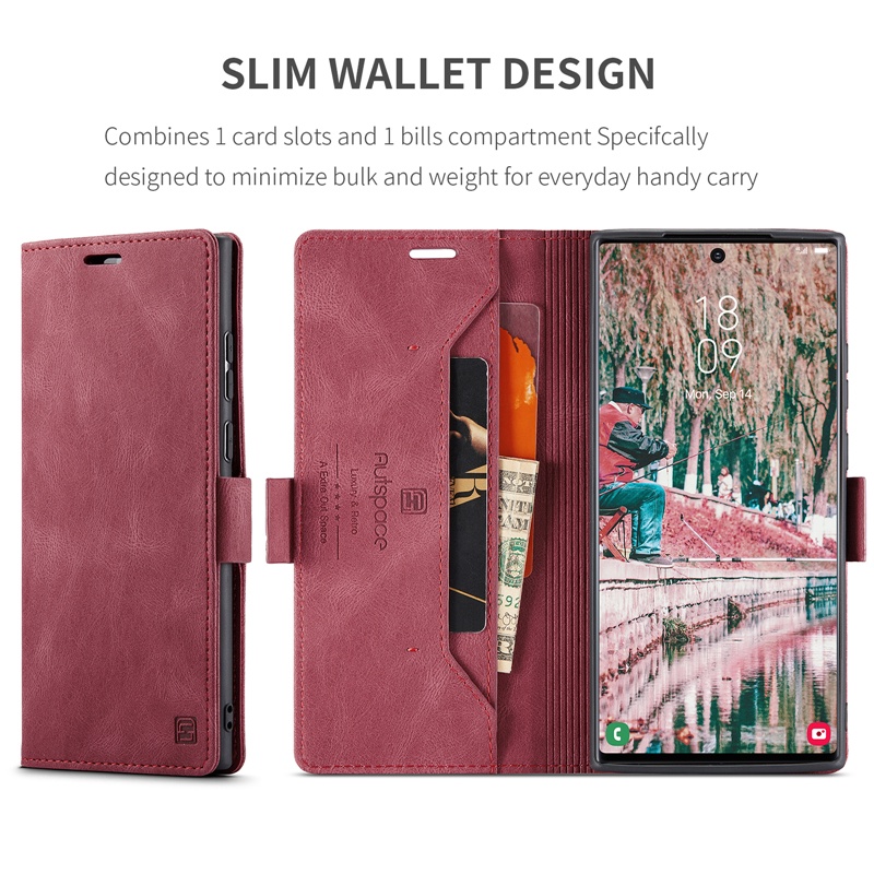 Ốp Lưng Điện Thoại Dạng Ví Da Lật Dành Cho Samsung S22 Note 20 Ultra Note10 Plus Pro