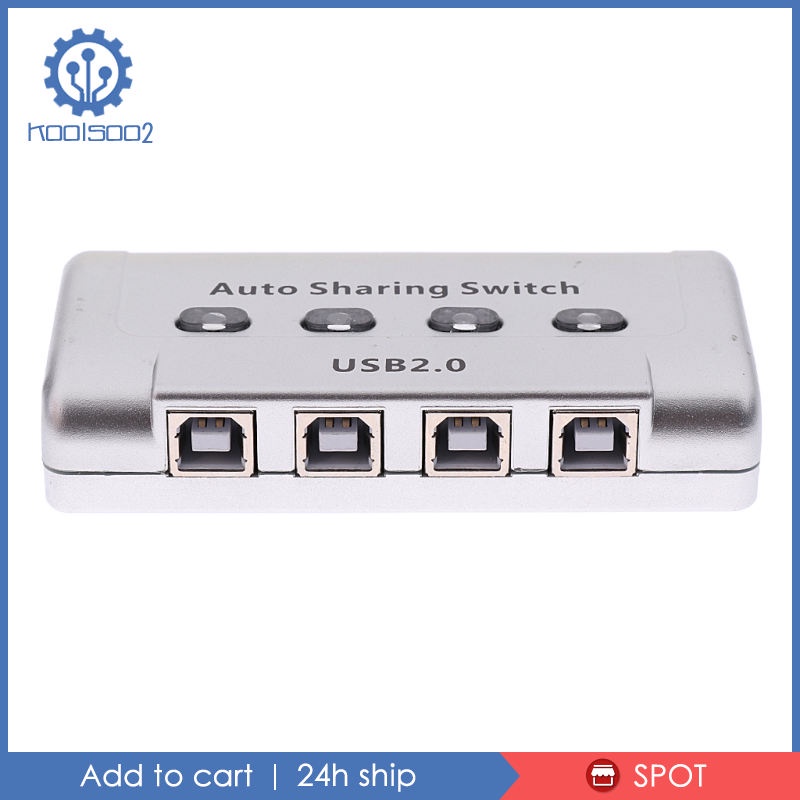 Hub Chia 4 Cổng USB 2.0 Tự Động Hỗ Trợ Máy In Win7 Koolsoo2
