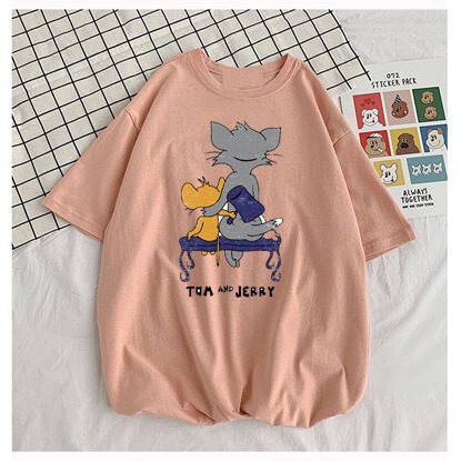 áo thun phong rộng cotton xịn TOM&amp;JERYY