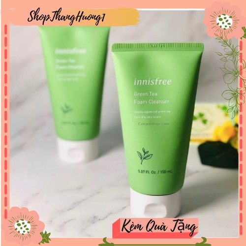 ❤𝙁𝙧𝙚𝙚𝙨𝙝𝙞𝙥❤Sữa Rửa Mặt Trà Xanh Innisfree Green Tea Foam Cleanser Mẫu Mới