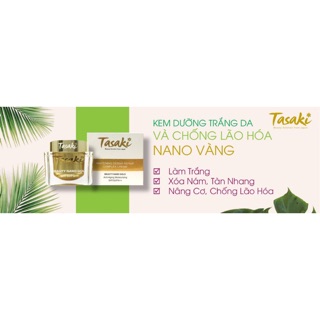 Kem tasaki dưỡng trắng và chống lão hoá vàng nano 25g