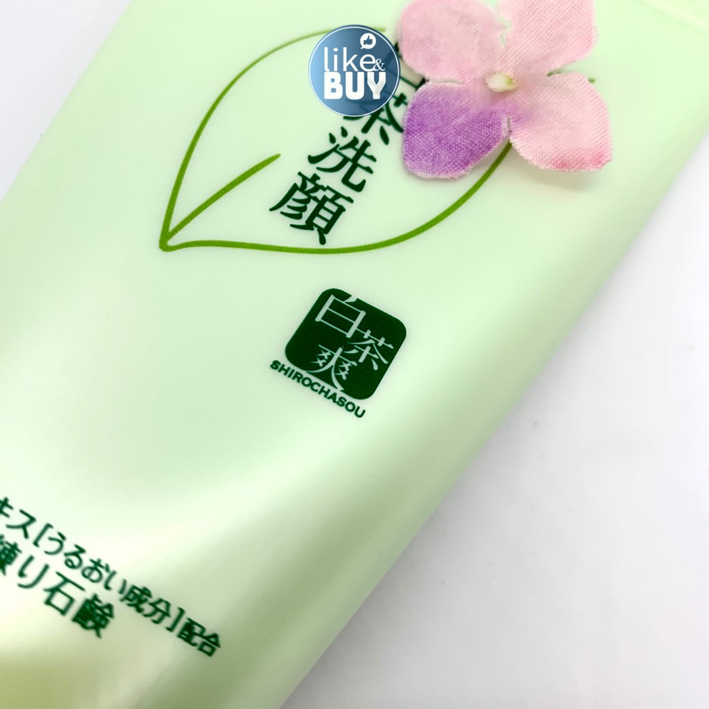 Sữa rửa mặt trà xanh nhật SHIROCHASOU GREEN TEA, dưỡng ẩm da 120g - hàng nội địa Nhật | BigBuy360 - bigbuy360.vn
