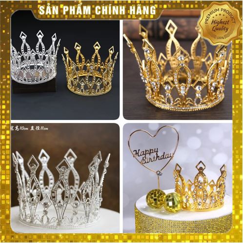 Vương miện trang trí bánh sinh nhật,đồ trang trí,dùn làm quà tặng,đồ lưu niệm ý nghĩa