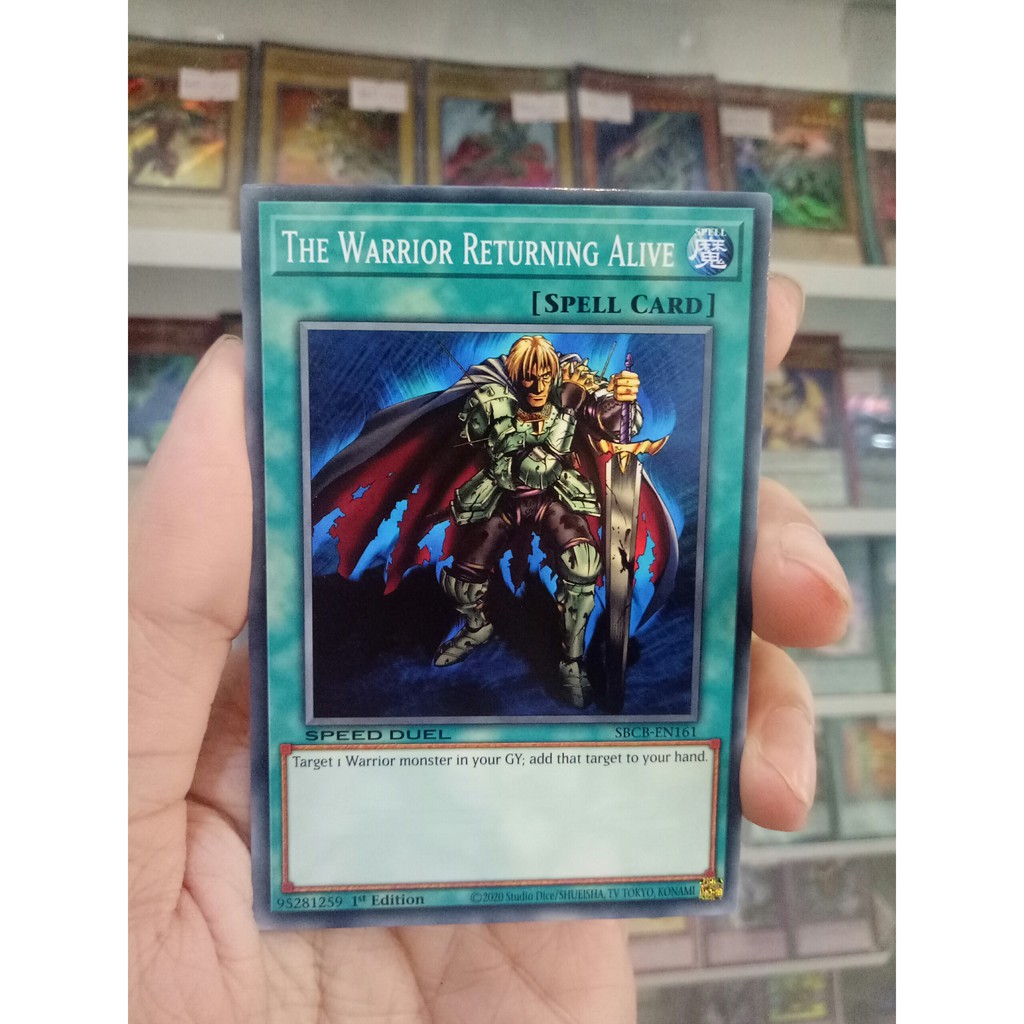 Thẻ Bài Lẻ YugiOh! Mã SBCB-EN161 - The Warrior Returning Alive - Common - 1st Edition