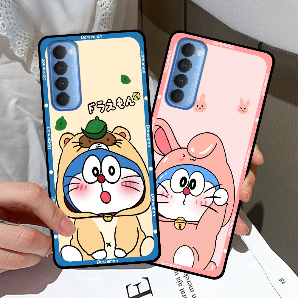 Ốp Oppo Reno4 /  Reno4 Pro / Reno 4 in hình cặp đôi doremon, hổ, khủng long dễ thương