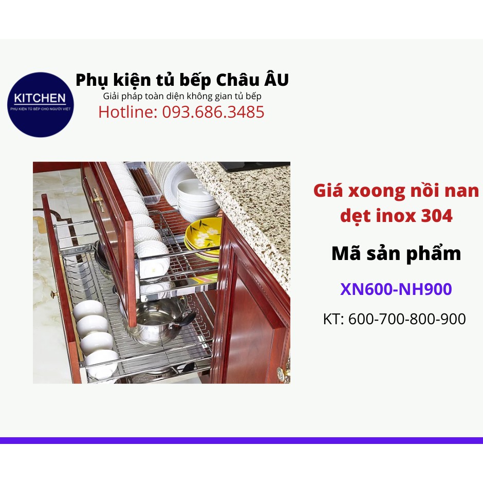Kitchen Word - Bộ giá để xoong đa năng inox SUS304